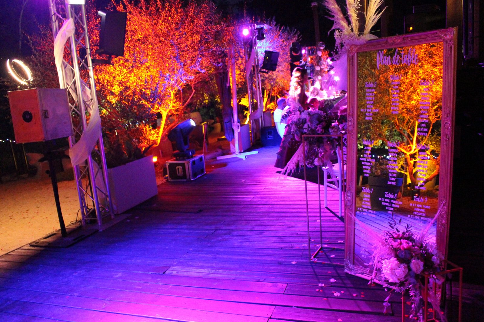 mise en éclairage évent